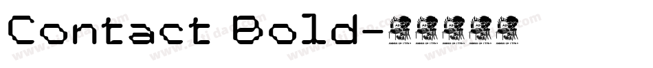 Contact Bold字体转换